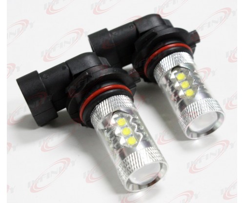 2x CREE White 9006 High Power LED 12V DRL Daytime Running Low Beam Accent